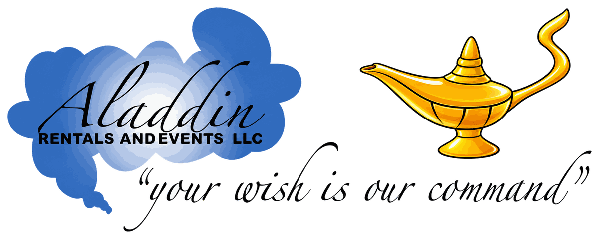 Aladdin Rentals Logo - "Your Wish is Our Command"